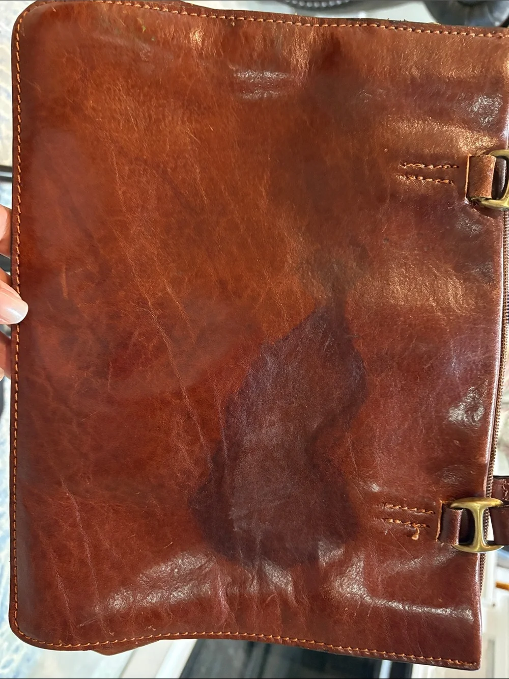 Women's Brown Leather Shoulder Bag - Classic Vintage Style